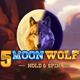 5 Moon Wolf slot logo by Apparat Gaming at Vibebet Casino5 Moon Wolf