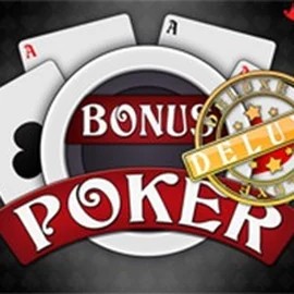Official Table Games logo: Bonus Poker Deluxe - 3 Hands by RTG (Reel Time Gaming) at Vibebet Casino