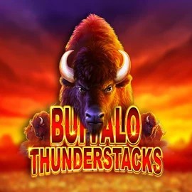 Buffalo Thunderstacks logo by Amatic Industries at Vibebet CasinoBuffalo Thunderstacks