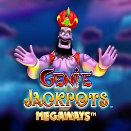 Logo of Genie Jackpots Megaways from Blueprint Gaming at Vibebet Casino