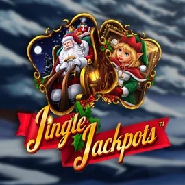 Jingle Jackpots slot logo by Dragon Gaming at Vibebet CasinoJingle Jackpots