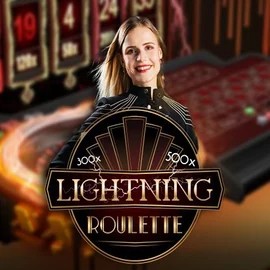 Lightning Roulette online game logo by Evolution on vibebet-fr.fr