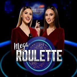 Mega Roulette logo by Pragmatic Play Vibebet Casino
