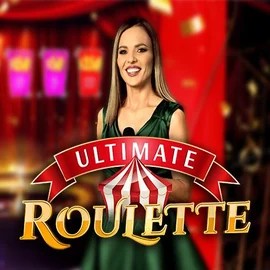 Ultimate Roulette slot logo by Ezugi at Vibebet CasinoUltimate Roulette